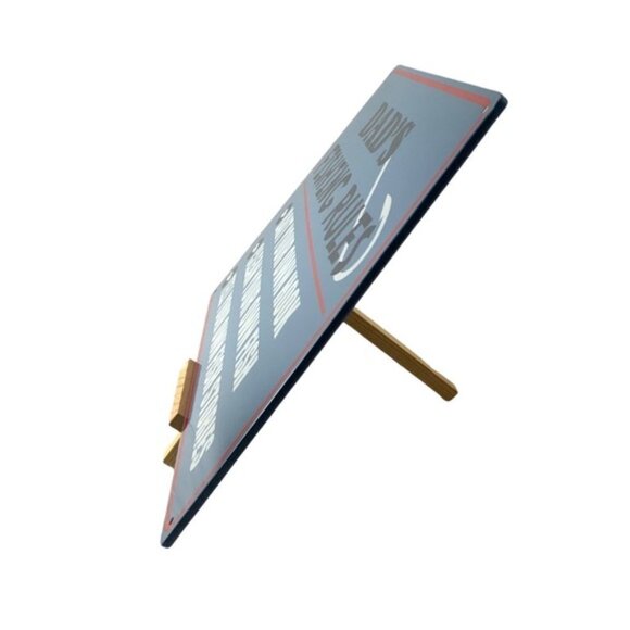 Metal Sign Dad’s Fishing Rules Wall Plaque Retro Vintage Style Coastal Nnautical - Picture 6 of 14